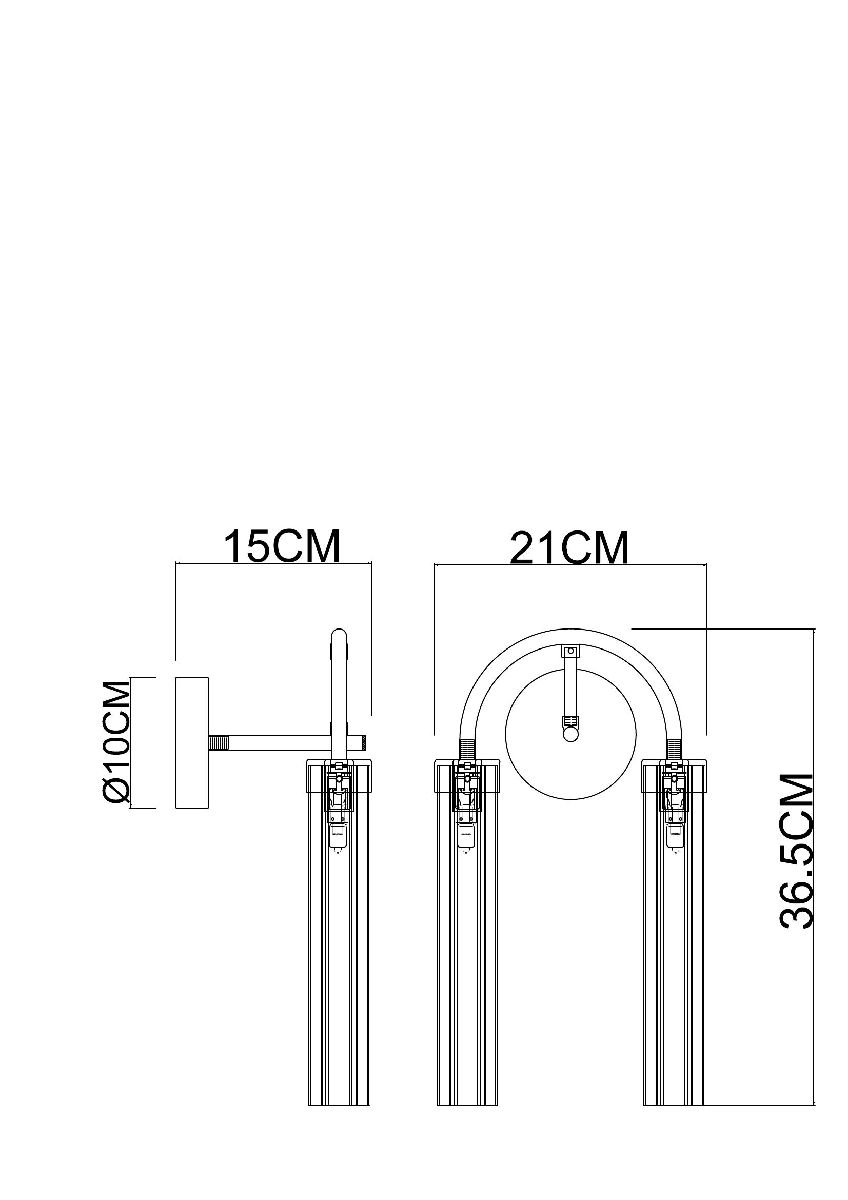 Бра Arte Lamp Borgia A4088AP-2AB