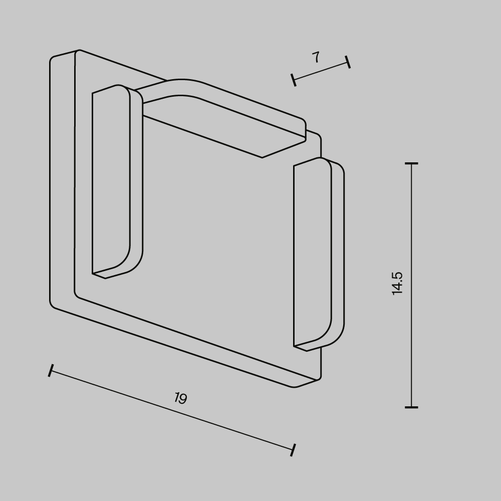 Заглушки к накладному/встраиваемому шинопроводу Exility X 2шт Maytoni TRA239EC-41B