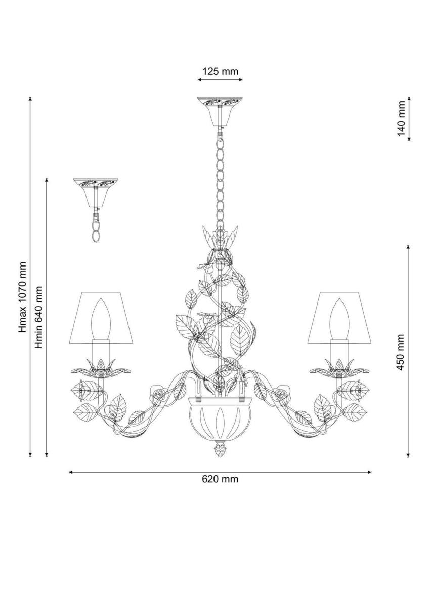 Подвесная люстра Lucia Tucci Fiori Di Rose 107.6