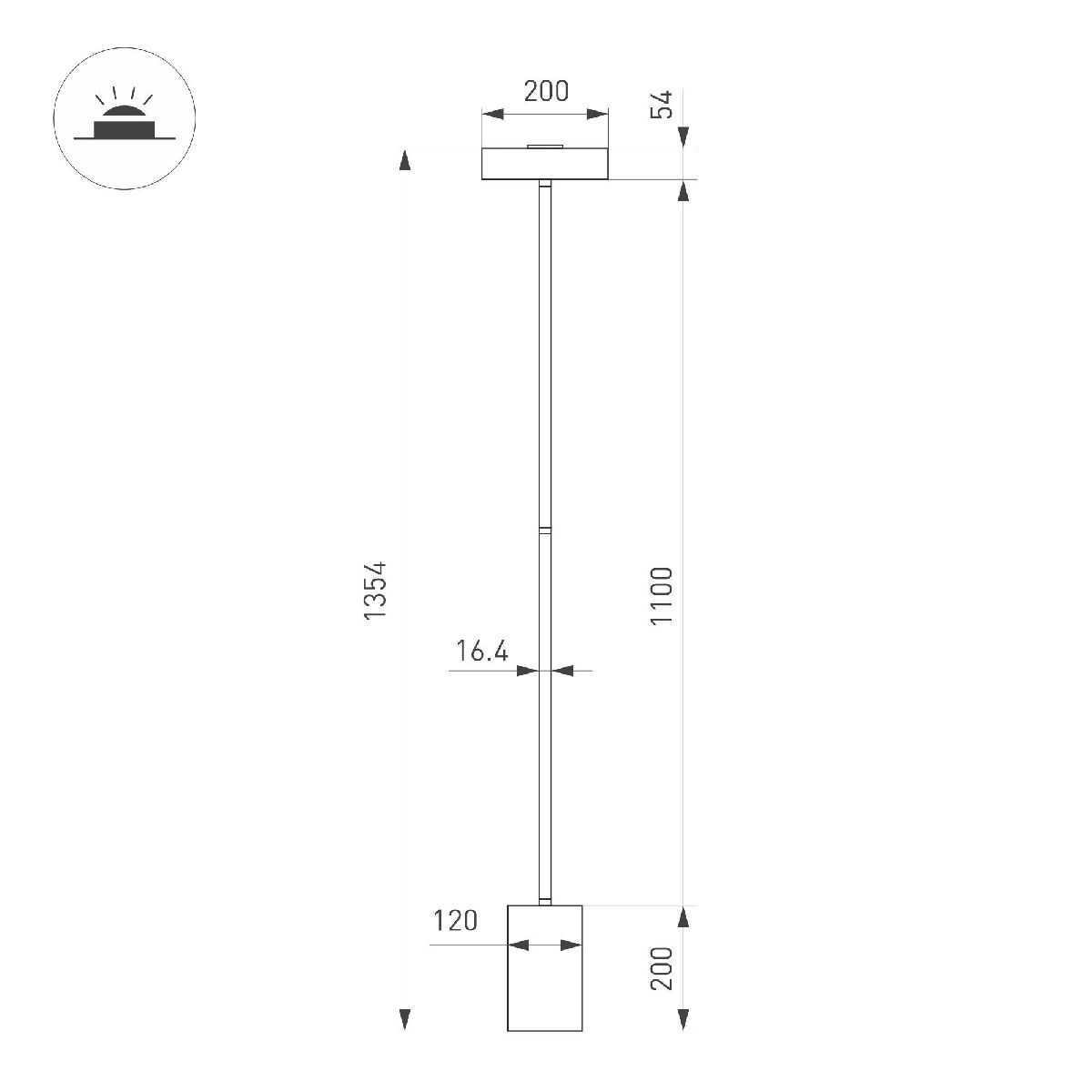 Торшер Arlight SP-SAMSARA-FLOOR-16W Warm3000 (WH, 110 deg, 230V) 053772