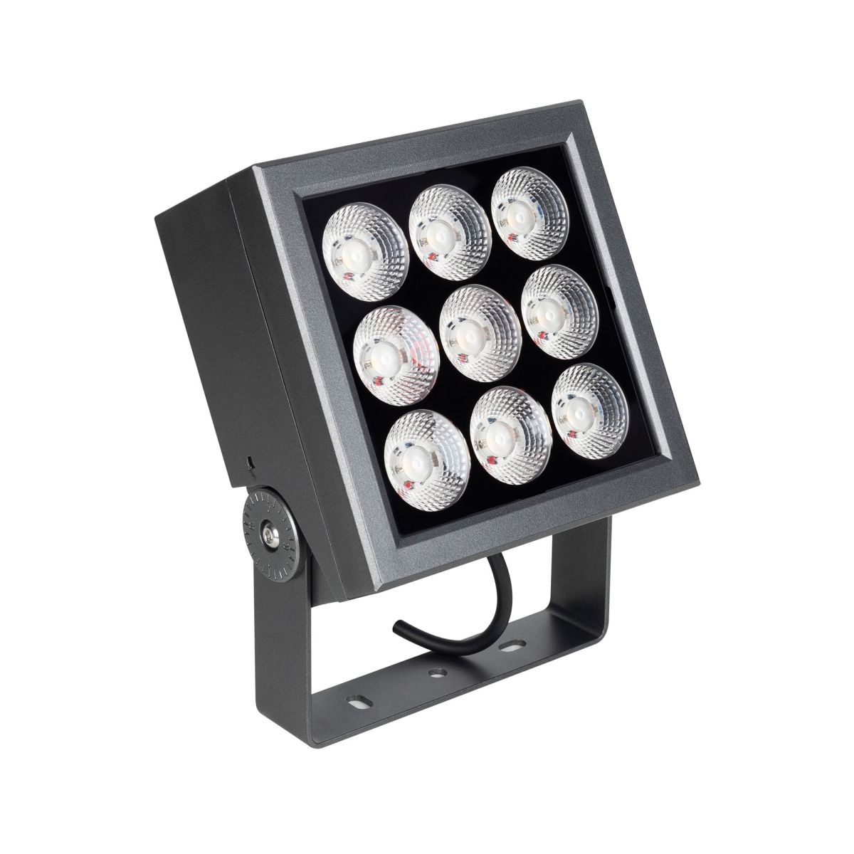 Прожектор Arlight KT-BLOCK-S185x185-36W RGBW-Day (Графит, 15 deg, 24V, DMX512) (IP66 Металл) 063041