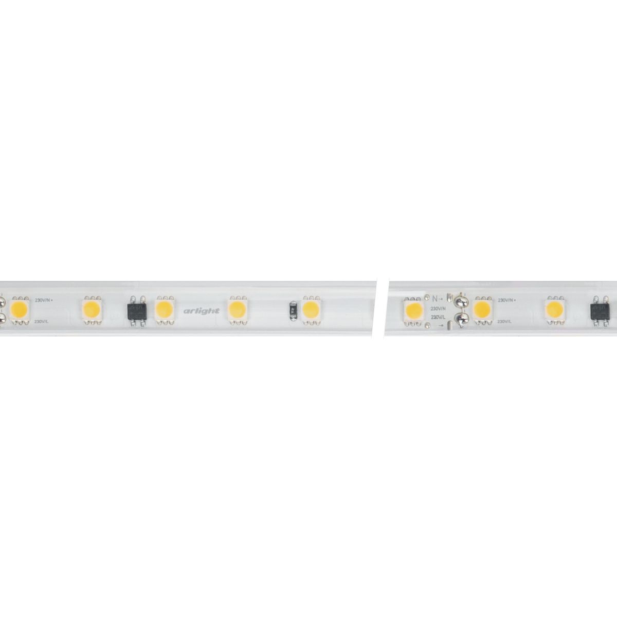 Светодиодная лента Arlight ARL-PV-B54-15.5mm 230V White6000 (8 W/m, IP65, 5060, 50m) 027056(2)