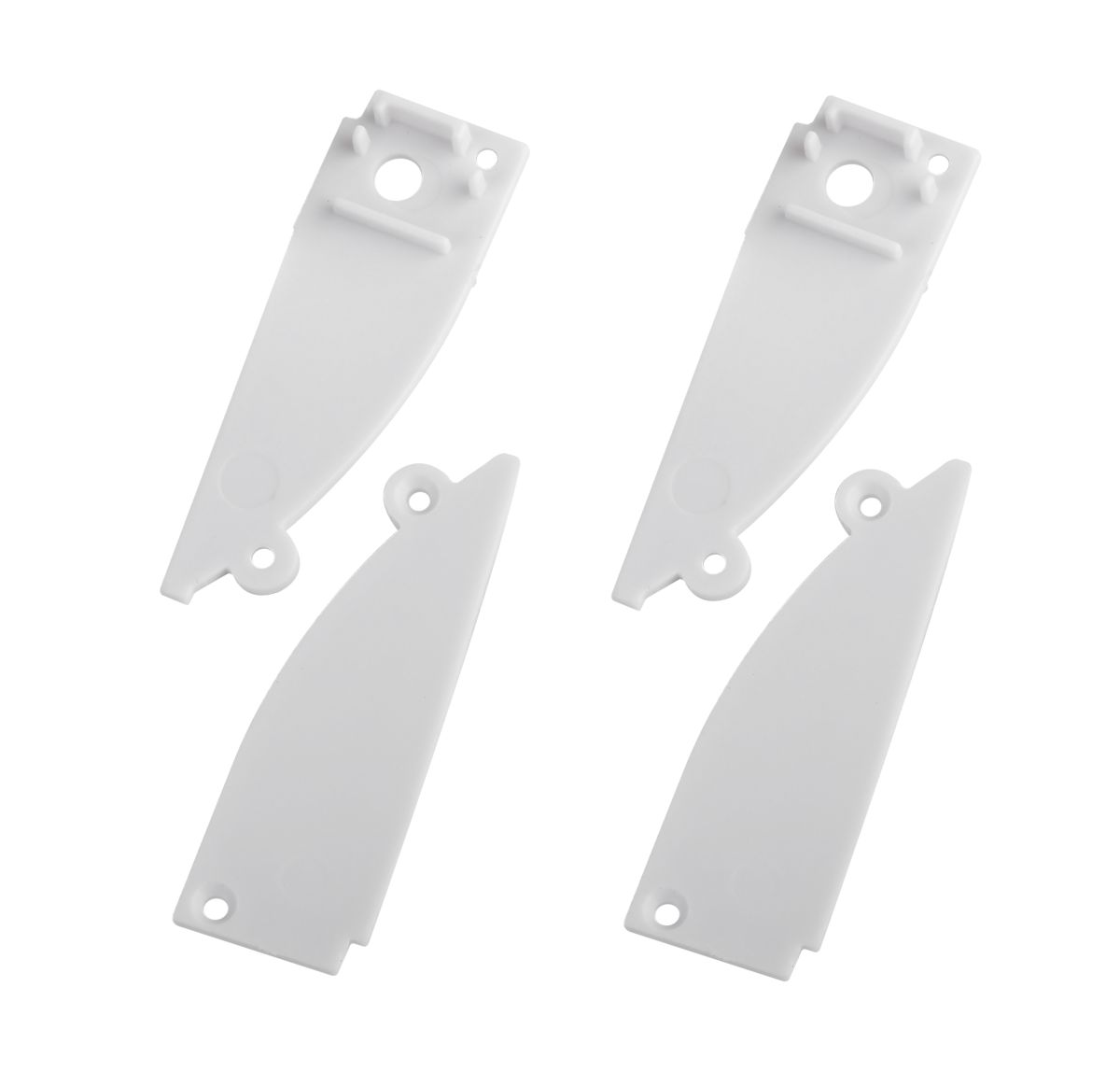 Набор заглушек Эра 9818-3 профиля 9818 2шт глухие 2шт с отверстием