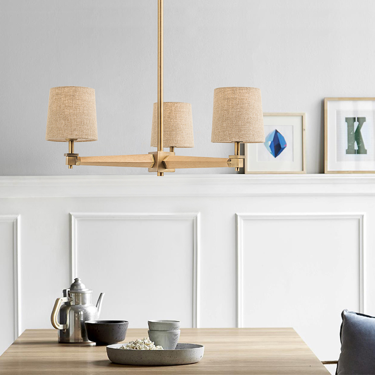 Люстра на штанге ImperiumLoft Stavra Jorgenson Beige/Light Wood 203577-26