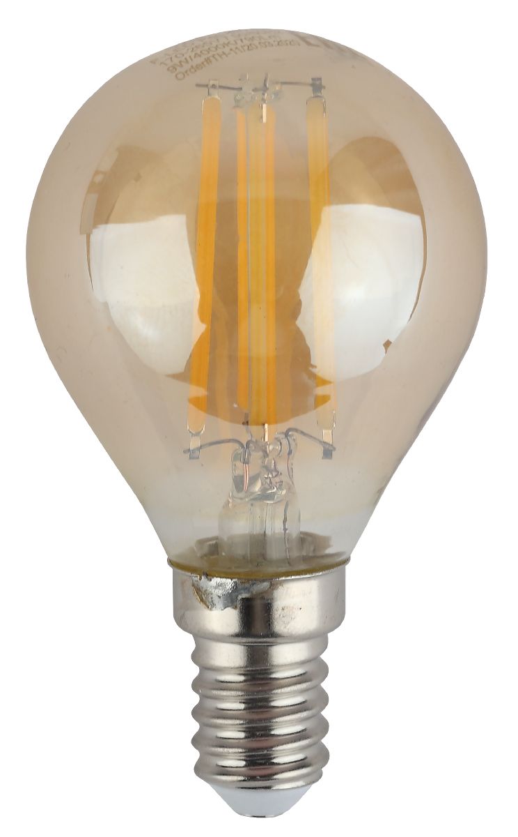 Лампа светодиодная Эра E14 9W 2700K F-LED P45-9W-827-E14 gold Б0047022