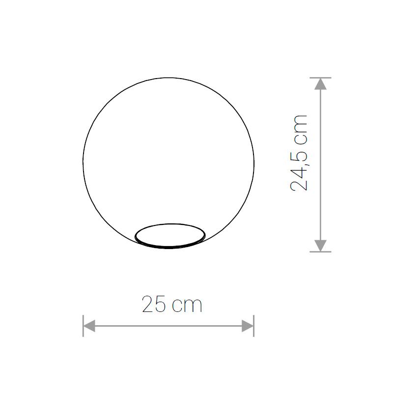 Плафон Nowodvorski Cameleon Sphere L Transparent 8528