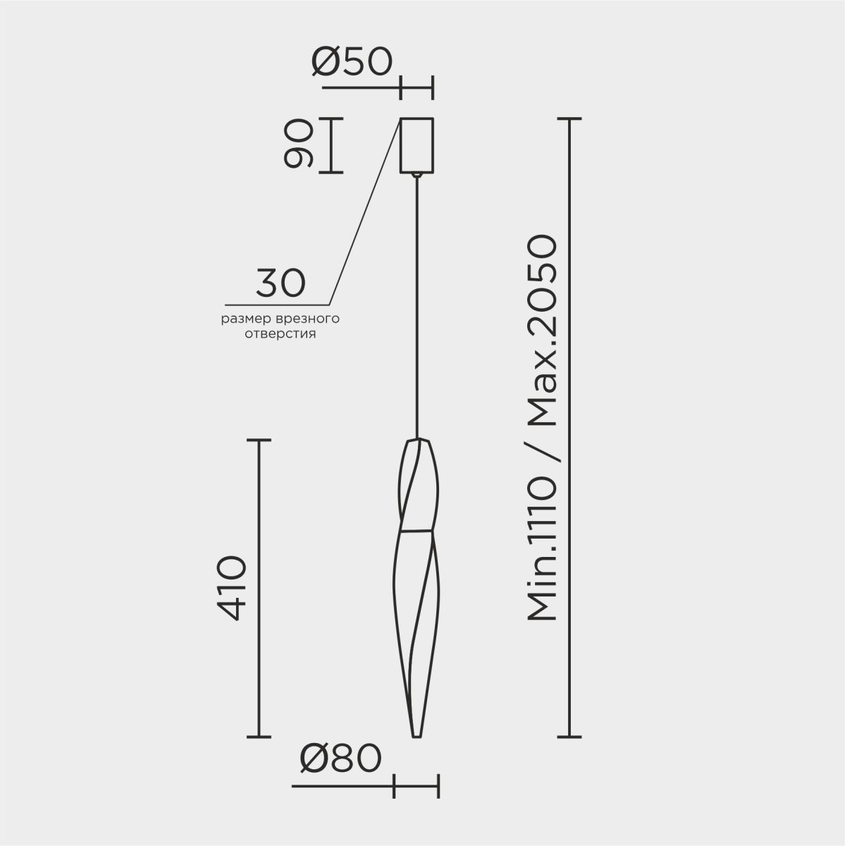 Подвесной светильник Modelux ML.88970.1 CR