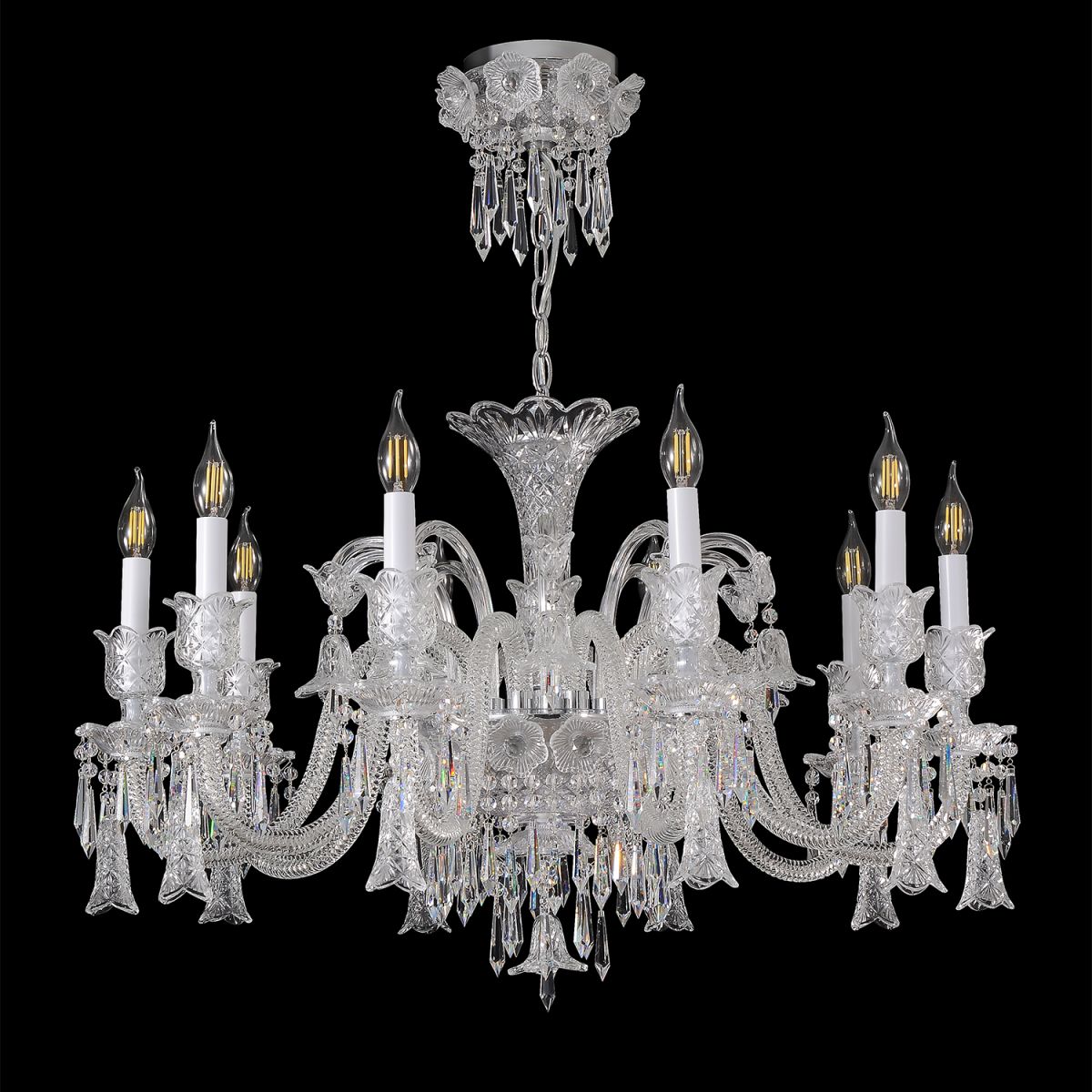 Подвесная люстра Crystal Lux VERSAILLES SP10 CHROME