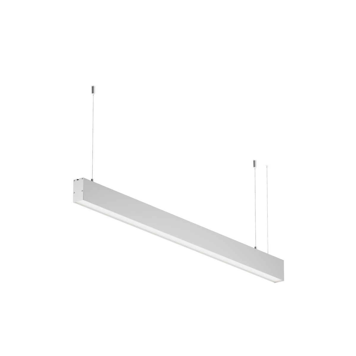 Линейный подвесной светильник Maytoni Technical 3000K 35x67 (Серебро, 1 м) LL312035