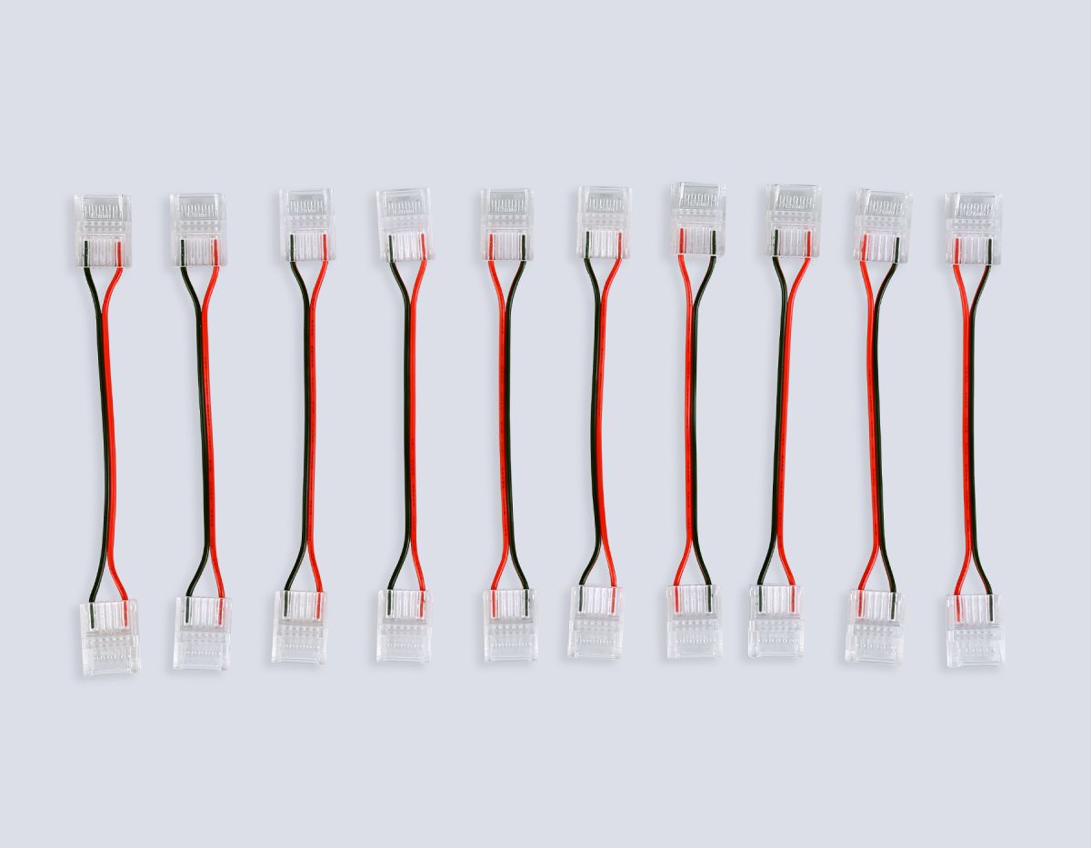 Соединитель гибкий двухсторонний Ambrella Light Illumination COB 12/24V для лент 12mm (2 конт.) (10шт. в комплекте) GS7898