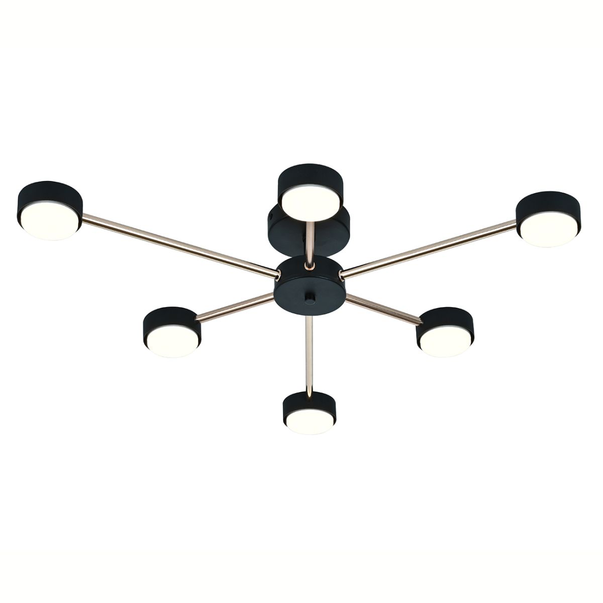 Потолочный светильник Escada Luminix 120008/6R Black/Gold ES0000094