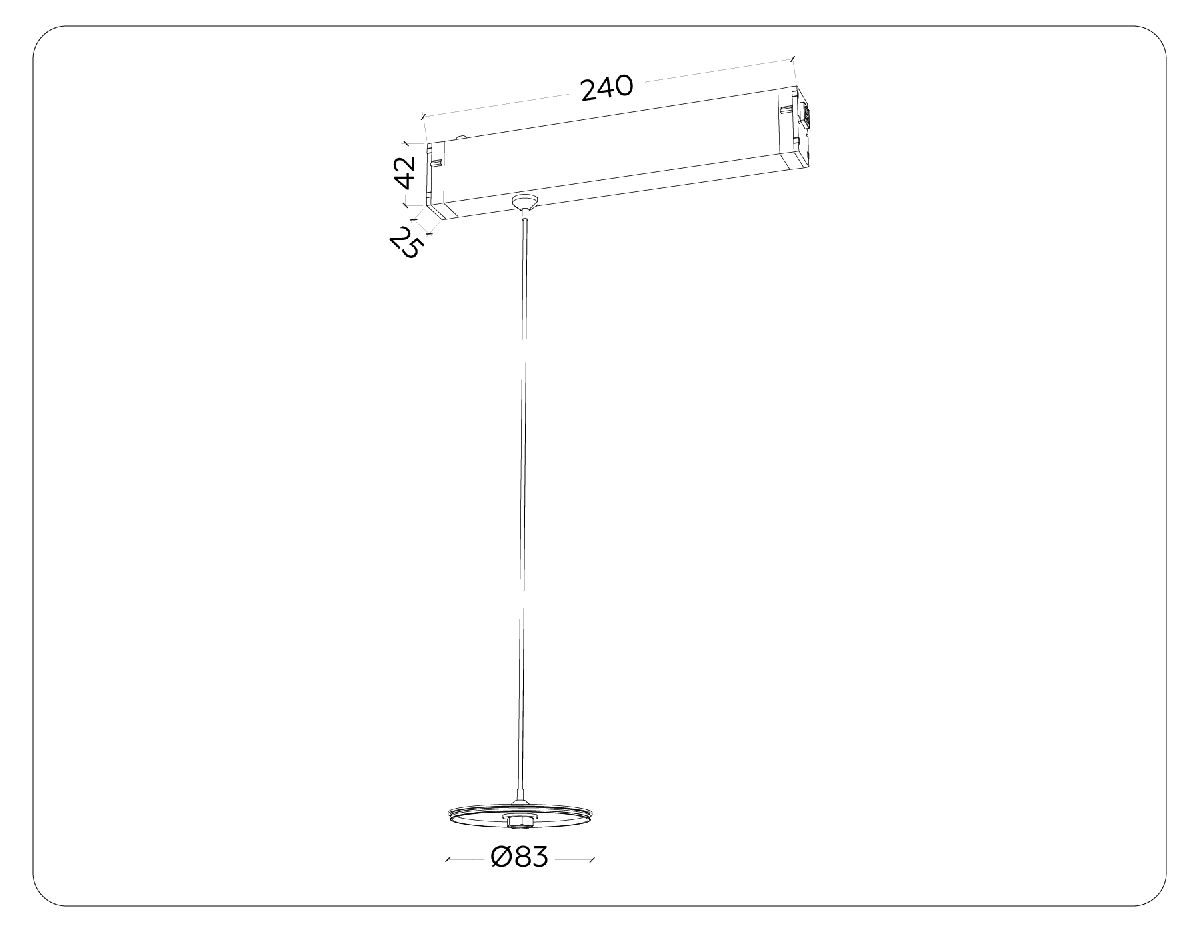 Крепеж для корпуса подвесной Ambrella Light DIY Spot A2660