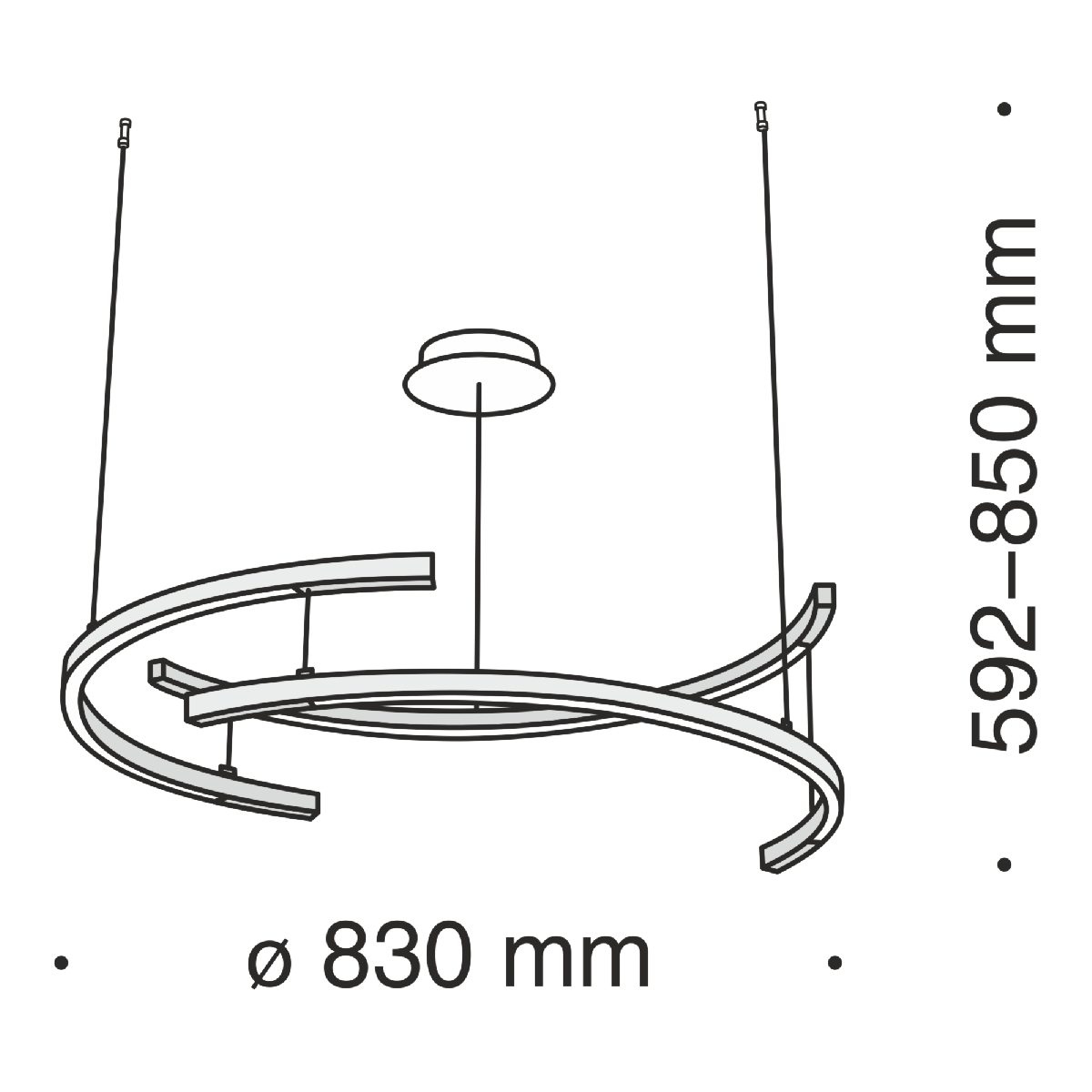 Подвесной светильник Maytoni Line MOD054PL-L52B3K