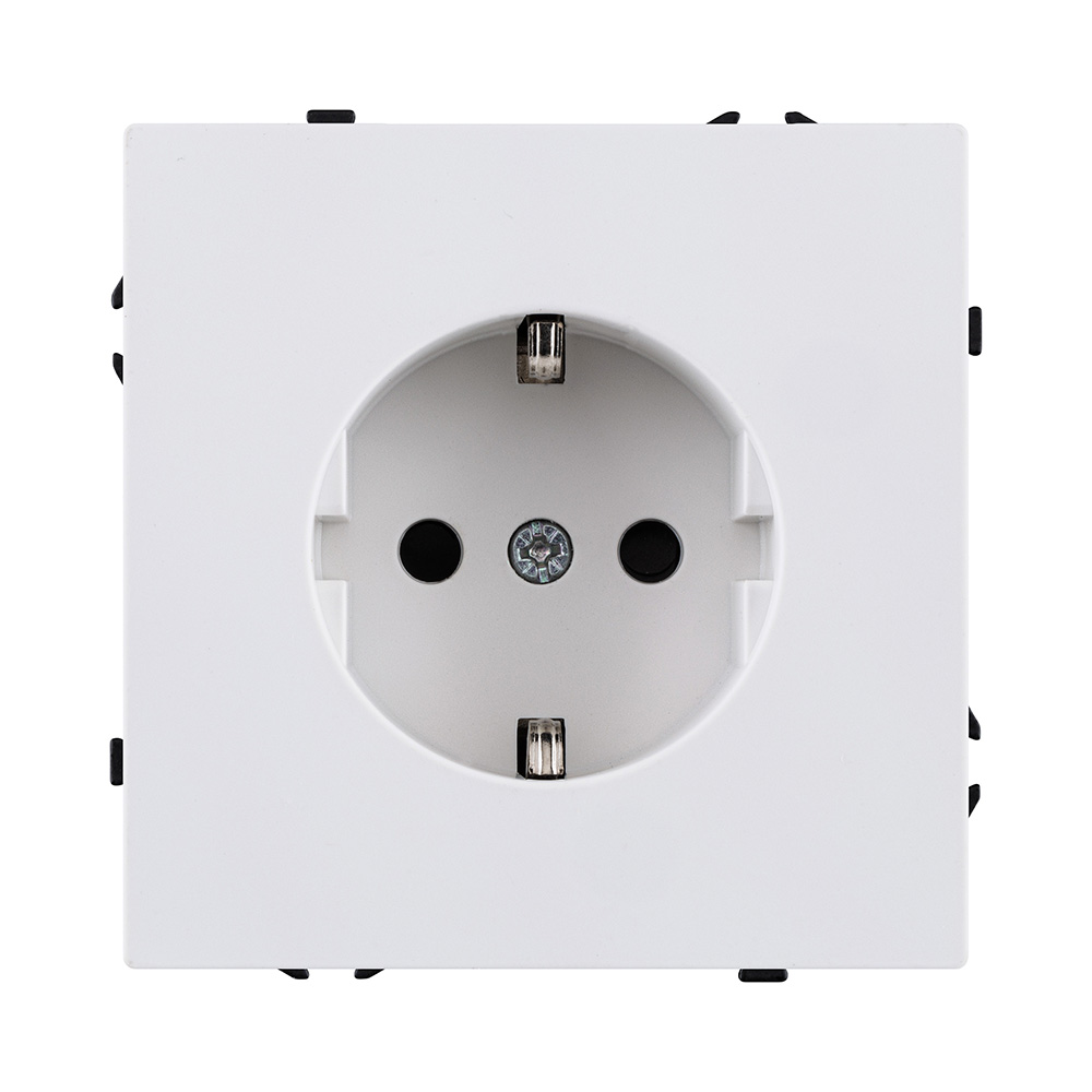 Розетка штепсельная SCHUKO 16A/250 В, белый глянцевый Kollinger Eclipse EC-014WG