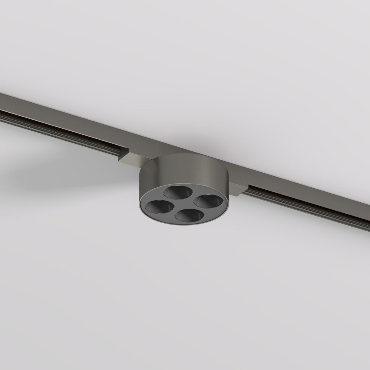 Трековый однофазный светильник Denkirs Shine grill DK5772-DN