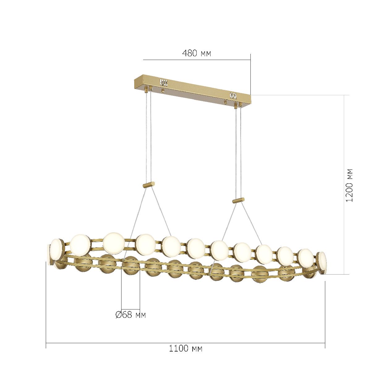 Подвесная люстра ST Luce Monro SL6610.203.26