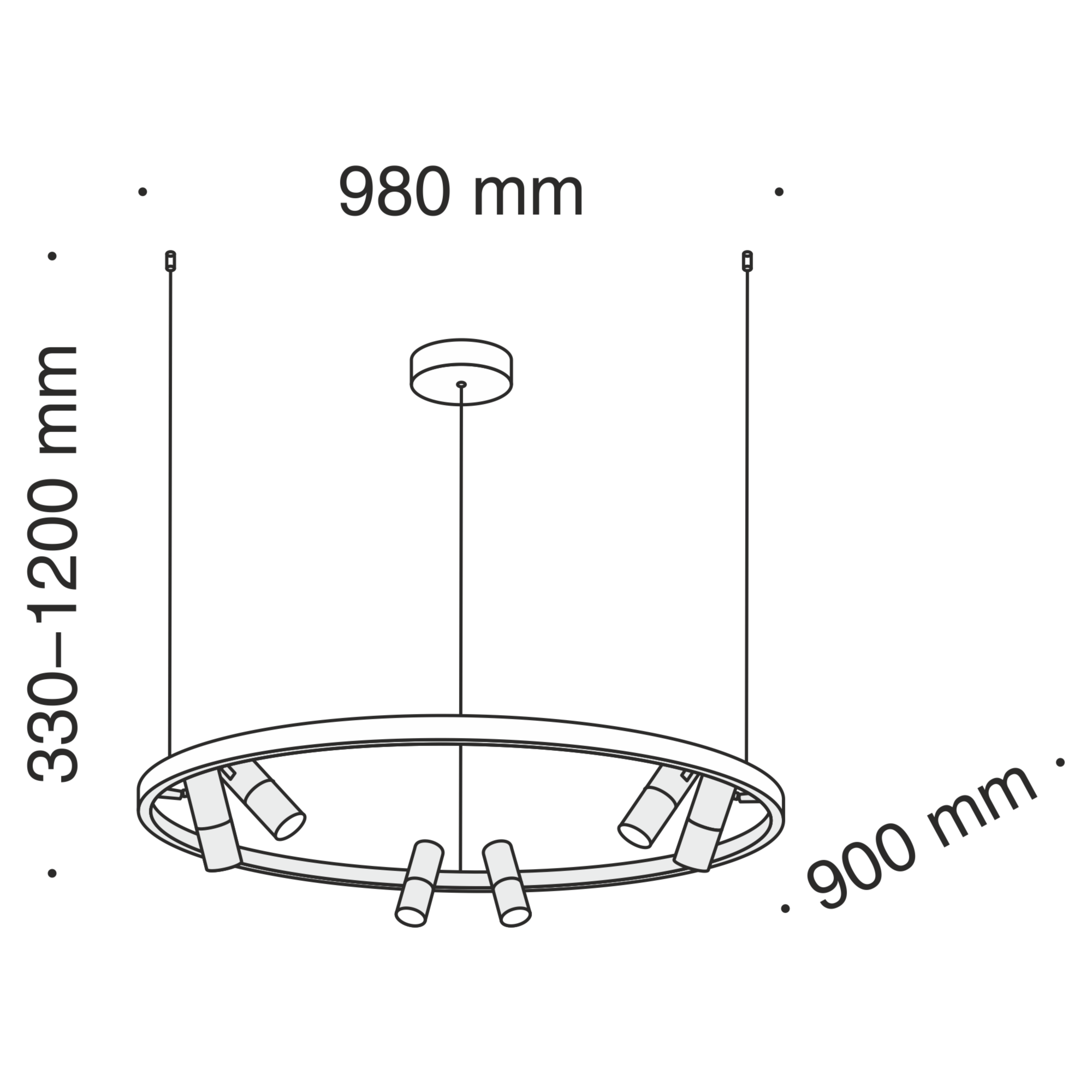 Подвесной светодиодный светильник Maytoni Satellite MOD102PL-L42W4K