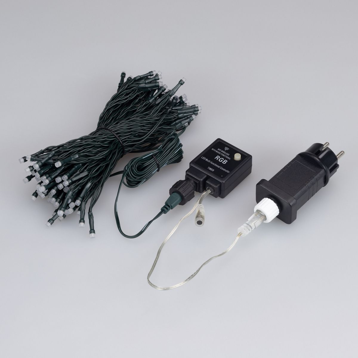 Светодиодная гирлянда Нить ArdecoledСмарт Ardecoled ARD-MOOD-CLASSIC-19650-BLACK-132LED RGB (230V, 5.8W, Tuya Wi-Fi) (IP65) 049532