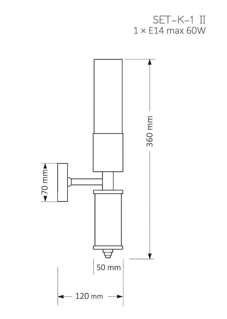 Бра Kutek Mood Seti SET-K-1-(ZM)-II