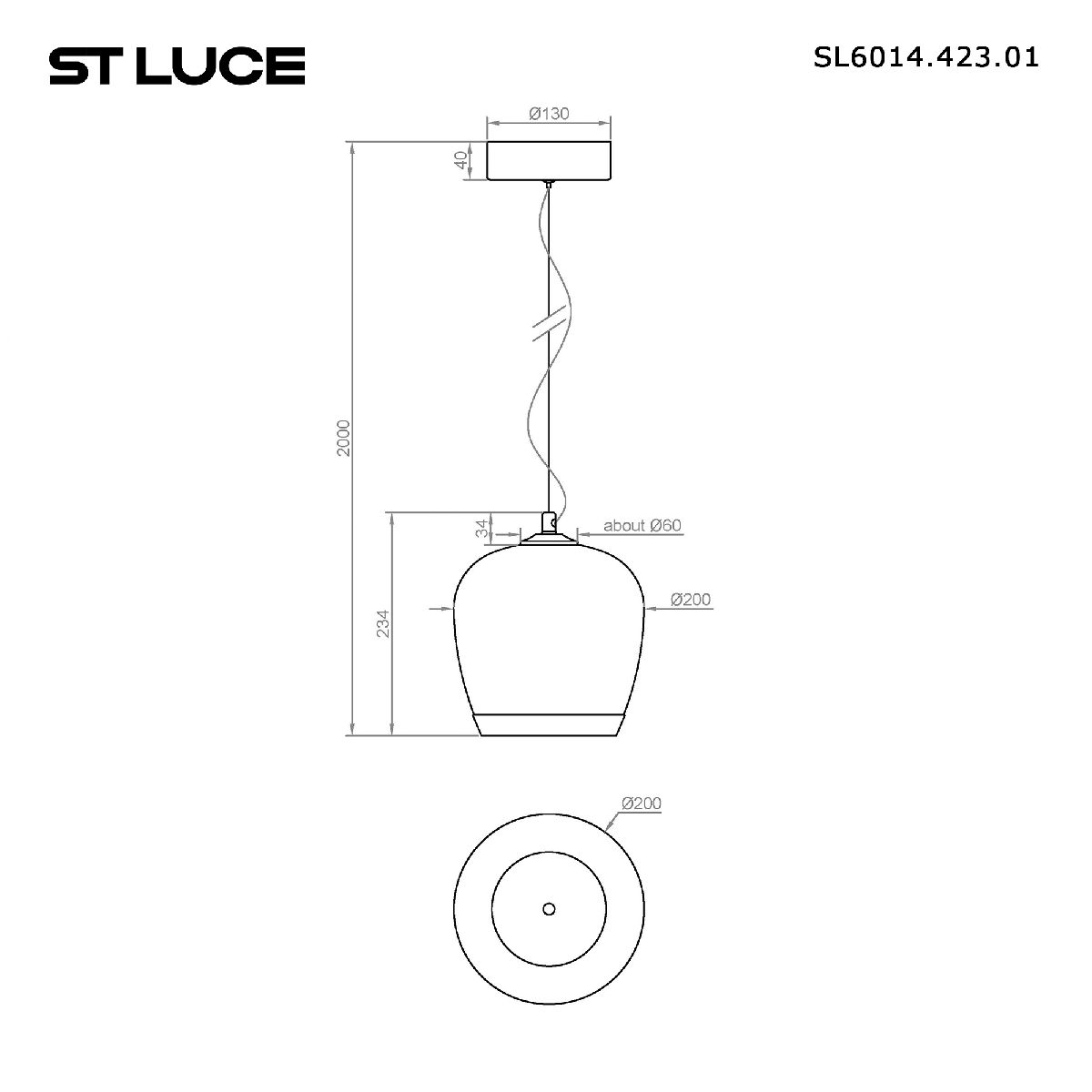 Подвесной светильник ST Luce Ripple SL6014.423.01
