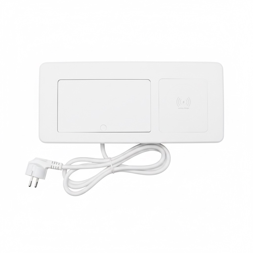 Блок розеток LK-DMS-741 (2 секции полуавтоматический 1 USB + 1 type-C беспроводная зарядка) Mebax 00-00003480