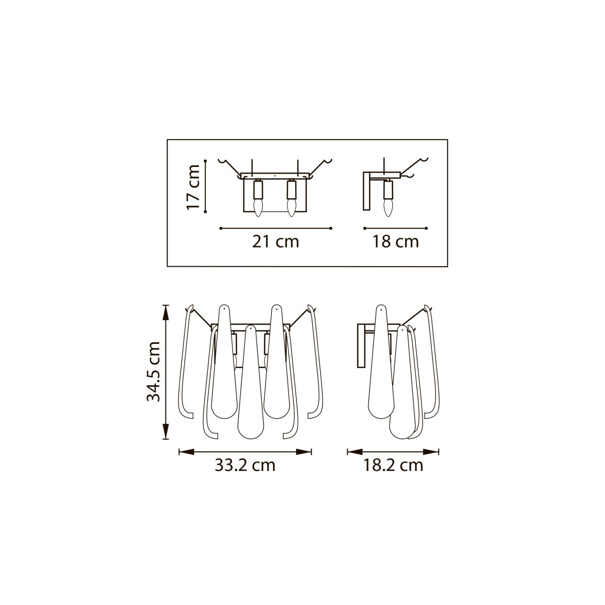 Настенный светильник Lightstar Retro II 799622