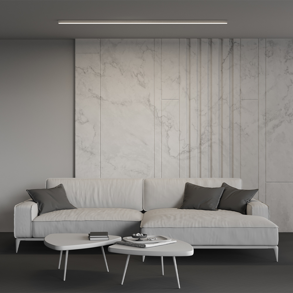 Линейный накладной светильник Maytoni Technical 4000K 35x35 (Серебро, 2 м) LL311008