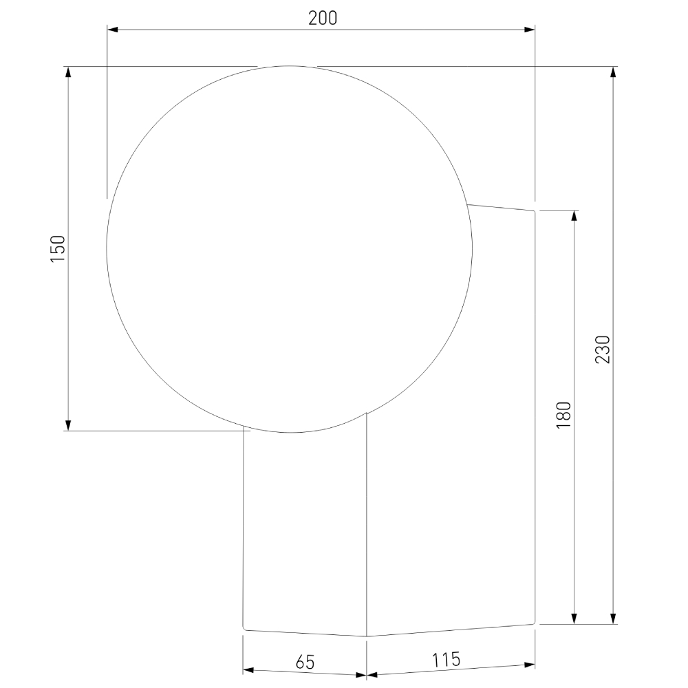 Уличный настенный светильни Elektrostandard Gravity 35166/U черный 4690389195099 a062885