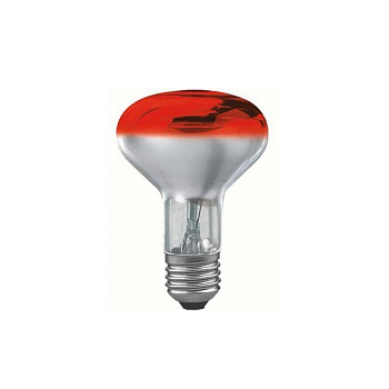 Лампа накаливания рефлекторная Paulmann R80 Е27 60W красная 25061
