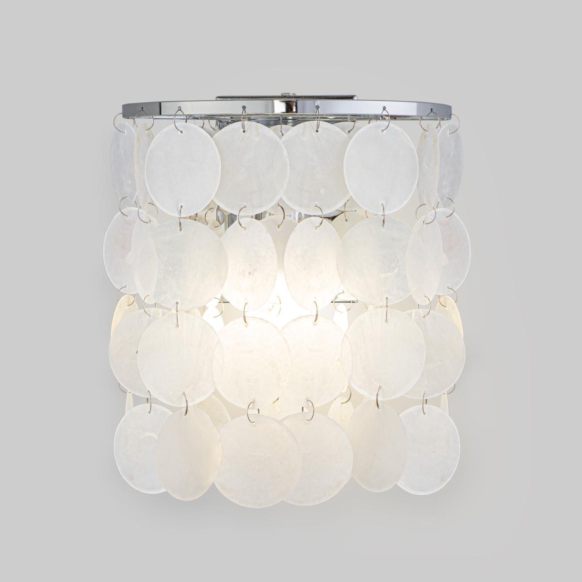 Настенный светильник Eurosvet 60005/1 хром/перламутр