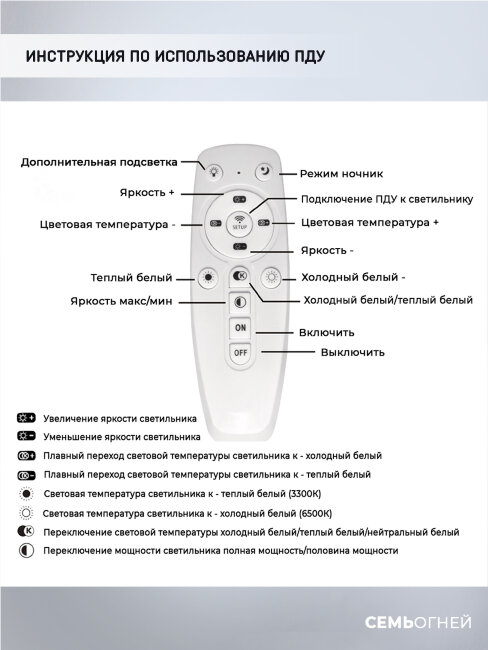 Потолочная светодиодная люстра Wedo Light Adzhira WD7500/6C-WT-FGD-RGB