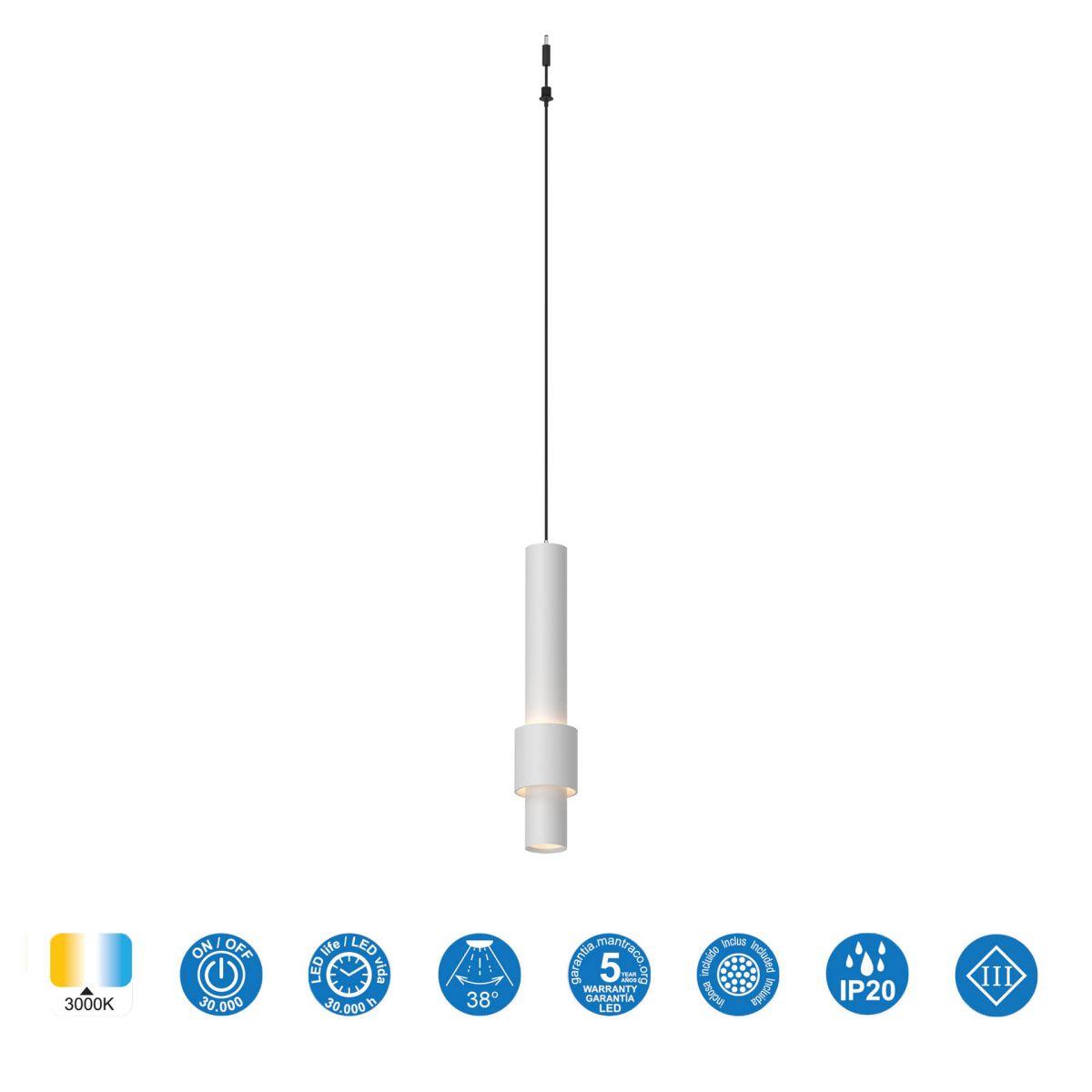 Подвесной модульный светильник без основания Mantra Clifton 9341
