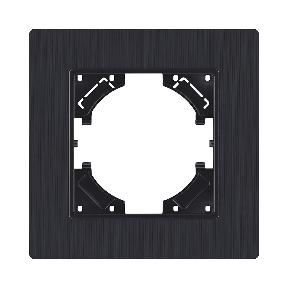 Рамка 1-постовая, черный матовый Kollinger Eleganz Plex EP1BM