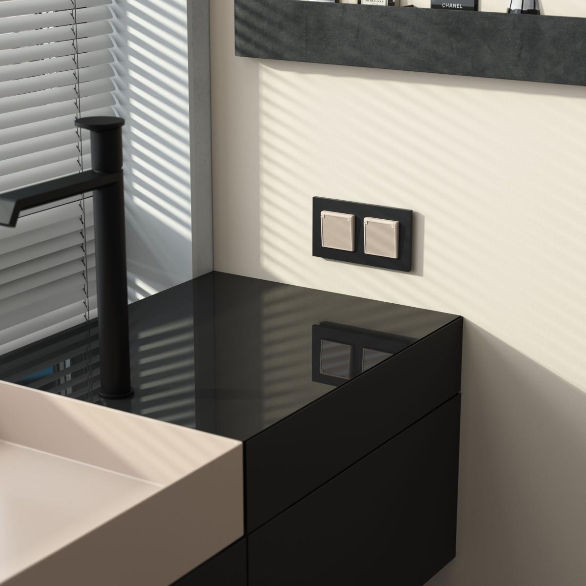 Розетка с заземлением, крышкой и шторками Werkel 4690389197109 W1171243 a064062