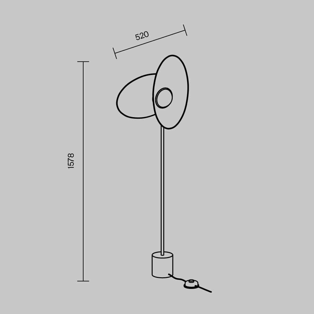 Торшер Maytoni Evolution MOD396FL-L10W3K