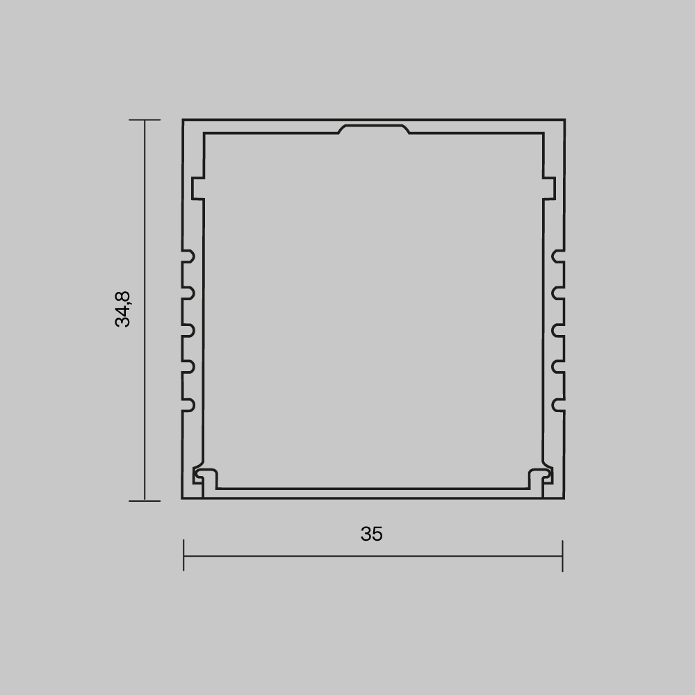 Алюминиевый профиль накладной Maytoni Led Strip ALM-3535AT-S-2M 631008