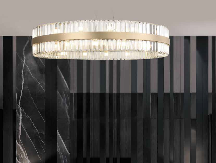 Подвесная led люстра Newport Kelly 10241/80 brass М0067228