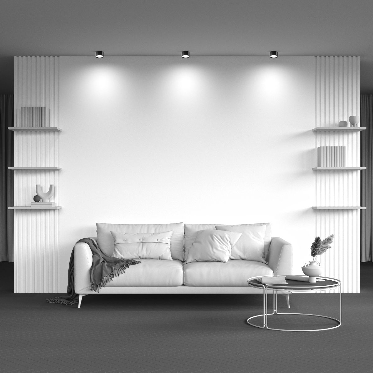 Потолочный светильник Maytoni Technical Hoop C086CL-GX53-SRD-B