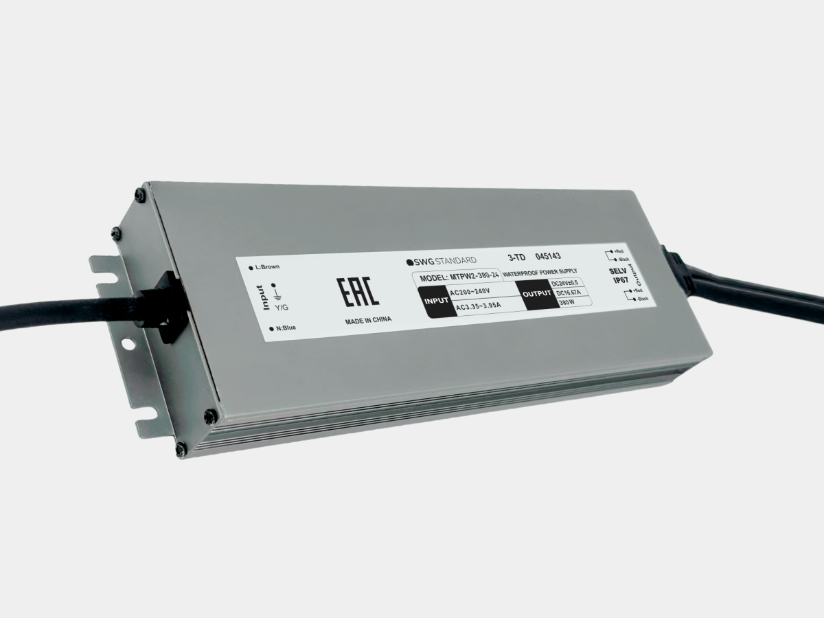 Блок питания SWG Standard 24 В, 380 Вт, IP67, MTPW2-380-24 0-00045143