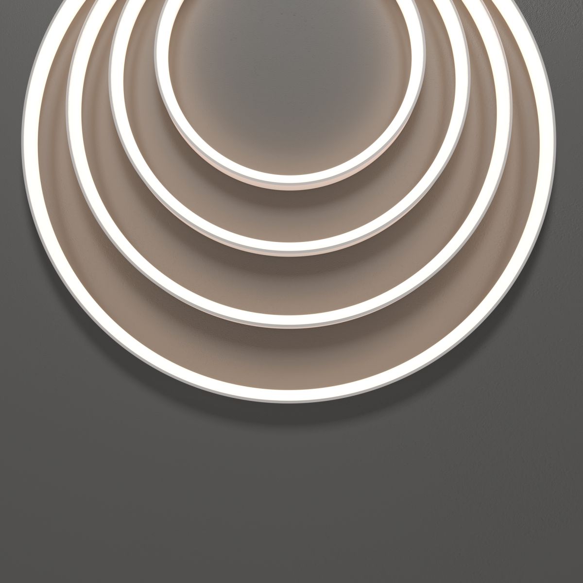 Термостойкий гибкий неон 13x7 24В 9,6Вт/м 3000K IP67 5м (вертикальный изгиб) 432054