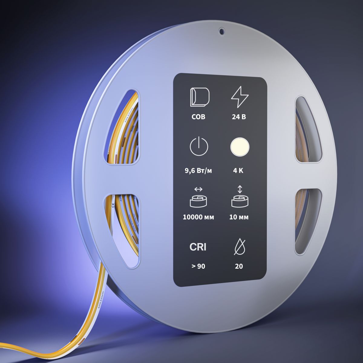 Светодиодная лента Maytoni Led Strip 24В COB 9,6Вт/м 4000К 10м IP 20 201305