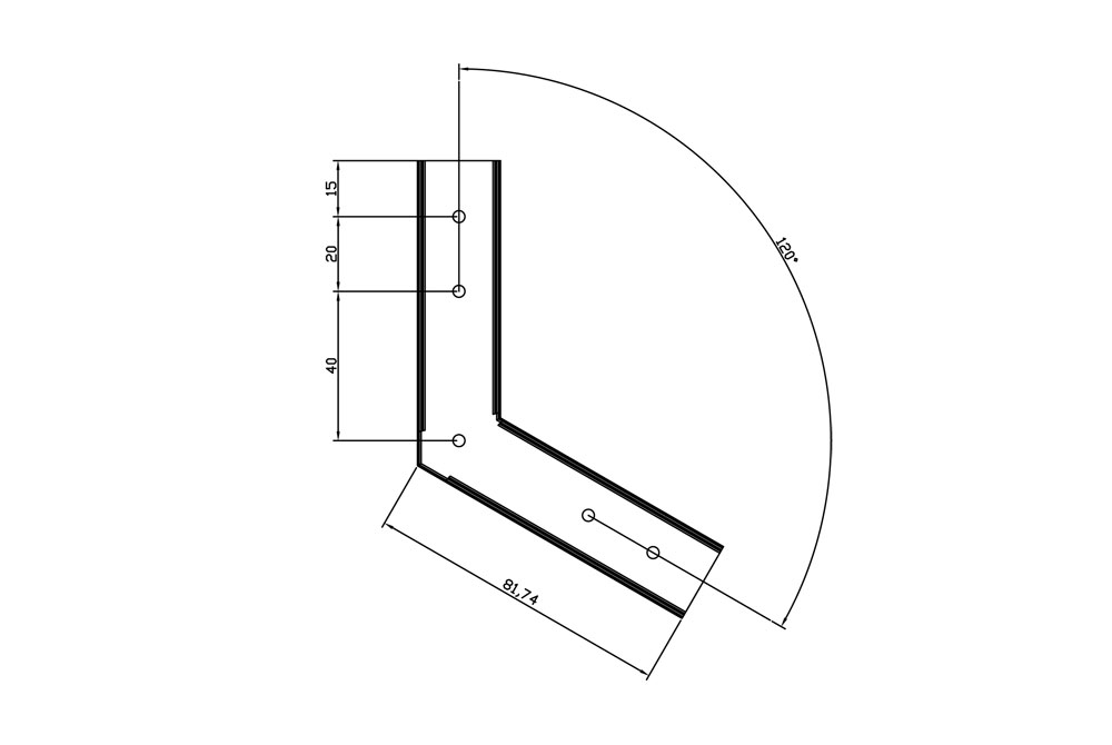 L-образный соединитель для шинопровода Donolux Space-track System 120 connector SPACE-Track system B