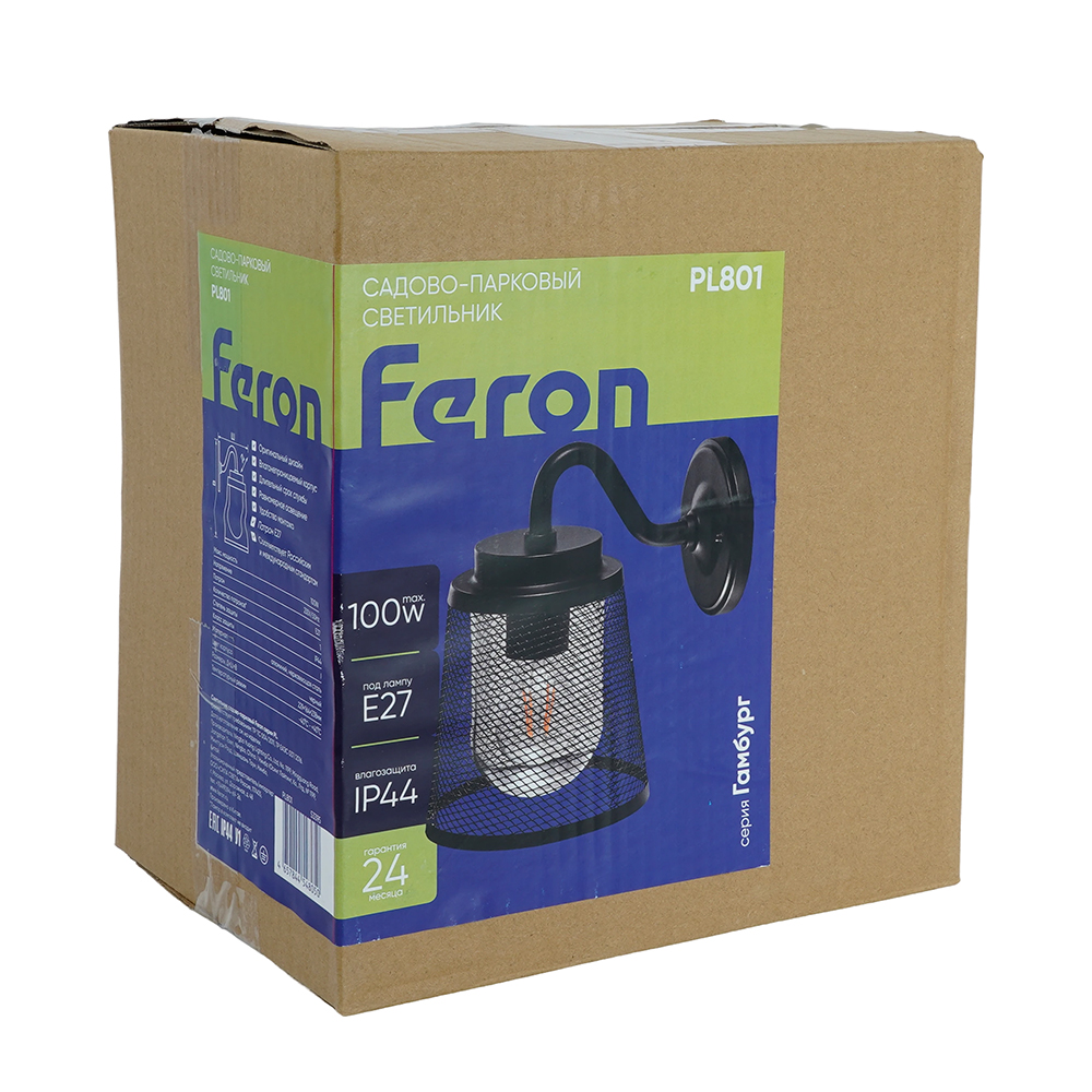 Уличный настенный светильник Feron Гамбург PL801  53395