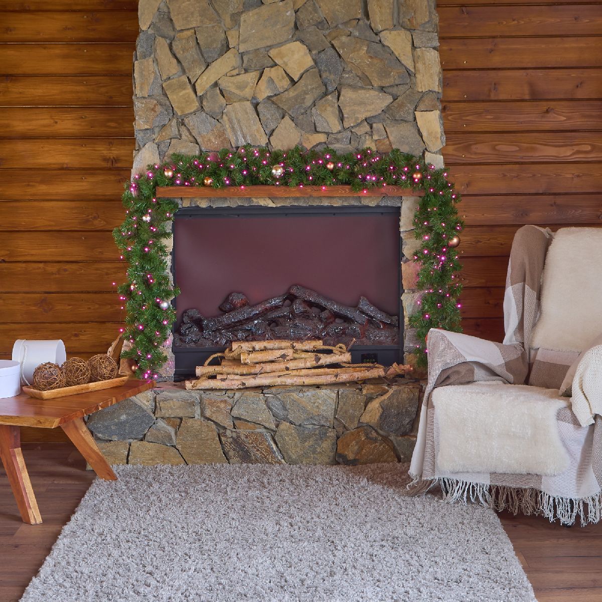 Гирлянда Роса Uniel ULD-S2000-200/DGA PINK IP20 DEW UL-00012081