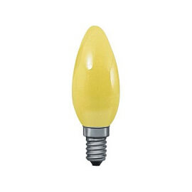 Лампа накаливания Paulmann Е14 25W свеча желтая 40222