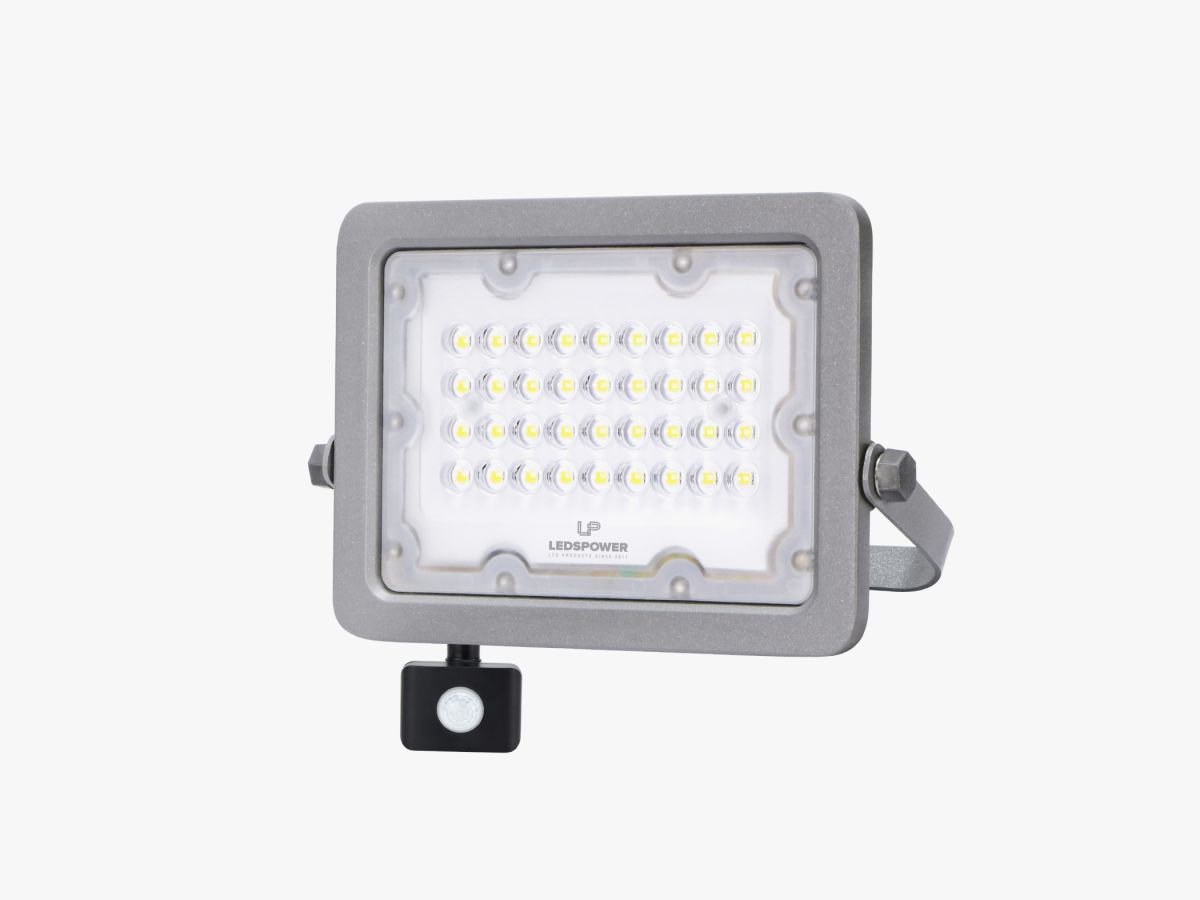 Светодиодный прожектор с датч. движ. LEDS POWER 30Вт 6500К (серия BK02/P) 004907
