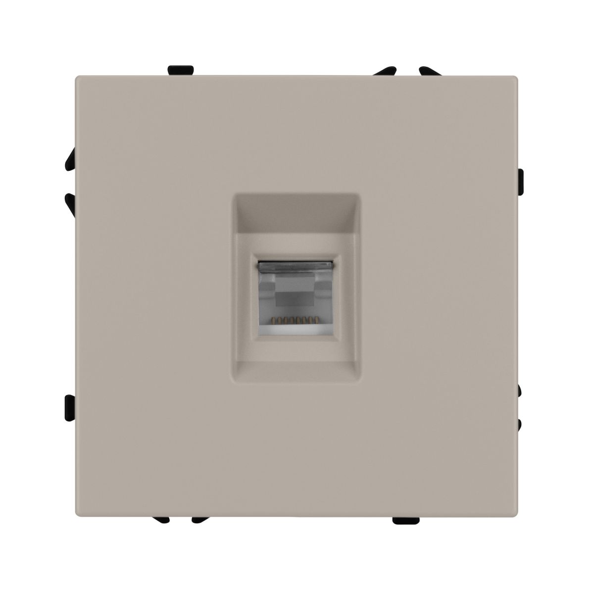 Розетка телефонная софт-тач кашемир Arlight SCT-MTL1-SFPL-CA (RJ-11, 4C) 061892(1)