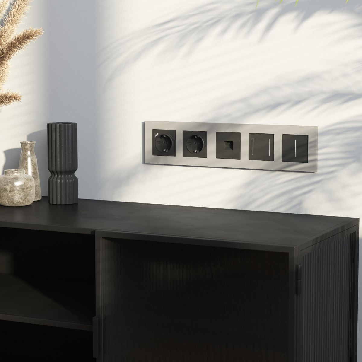 Рамка на 5 постов Werkel Slab (дымчатый софт) W0052917 4690389218477 a071630