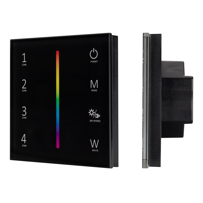 Панель Arlight Sens Smart-P30-RGBW Black (230V, 4 зоны, 2.4G) 027104