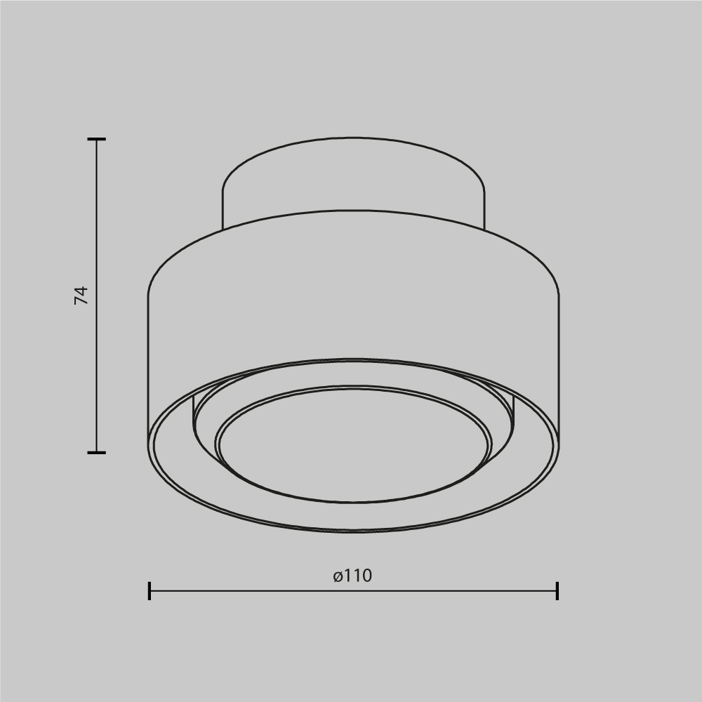 Потолочный светильник Maytoni Technical Ceiling Space C092CL-GX53-W